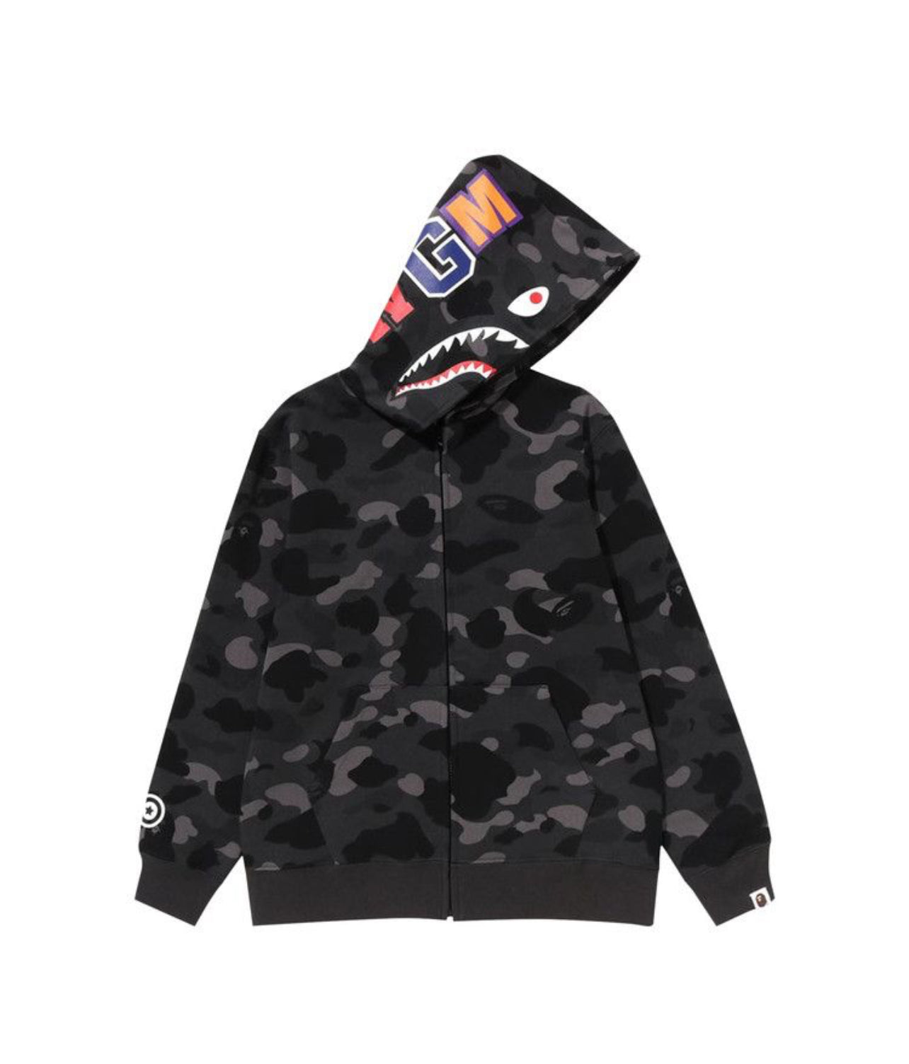 Bape Color Camo Shark Full Zip Hoodie